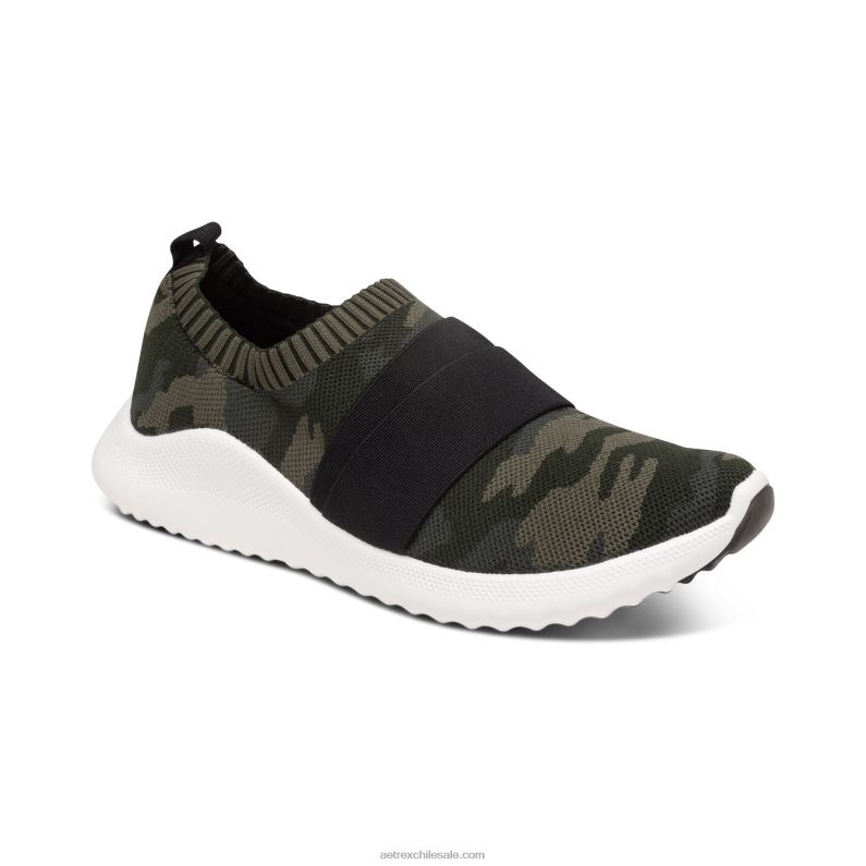 mujer camuflaje Aetrex tenis allie con soporte para el arco 2TB4B204