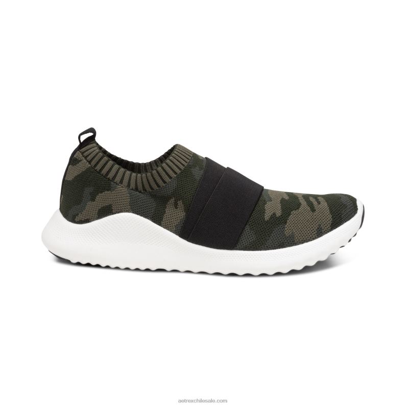 mujer camuflaje Aetrex tenis allie con soporte para el arco 2TB4B204