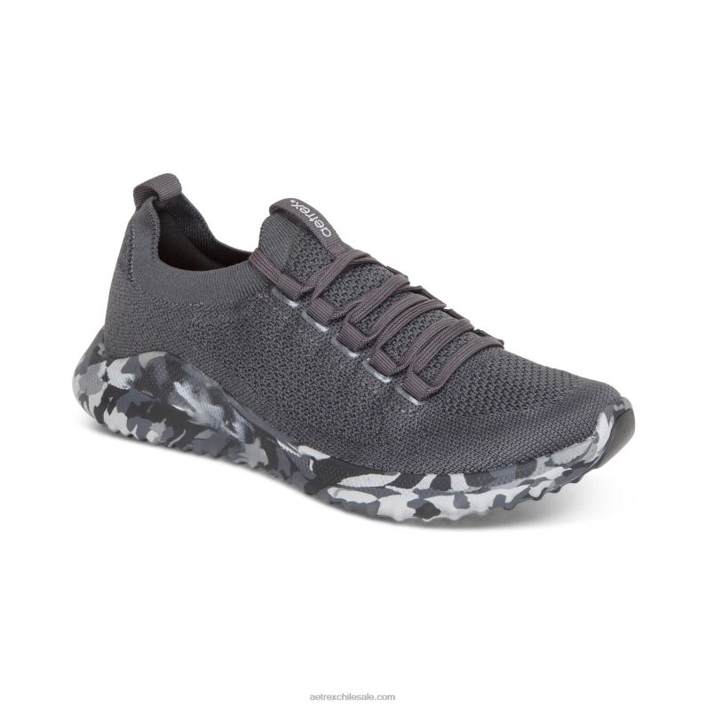 mujer camuflaje carbón Aetrex tenis carly con soporte para el arco 2TB4B217