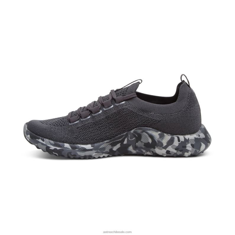 mujer camuflaje carbón Aetrex tenis carly con soporte para el arco 2TB4B217