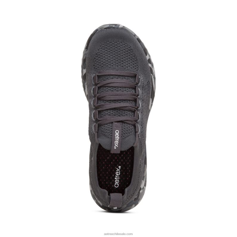 mujer camuflaje carbón Aetrex tenis carly con soporte para el arco 2TB4B217