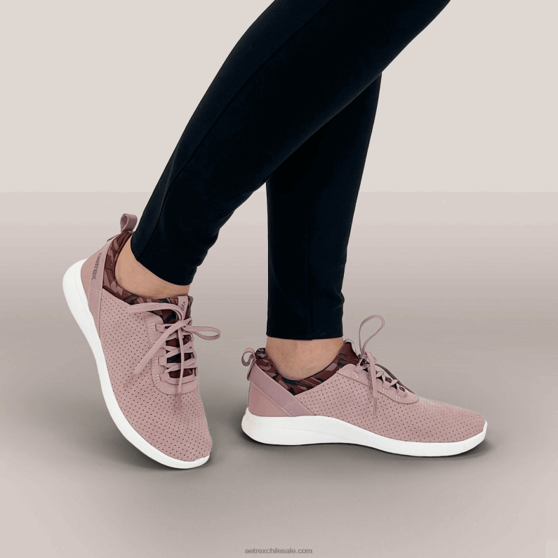 mujer color de malva Aetrex tenis kora con soporte para el arco 2TB4B188