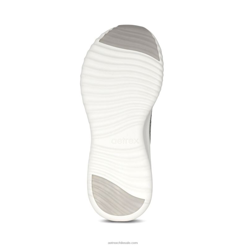 mujer gris Aetrex tenis carly con soporte para el arco 2TB4B47