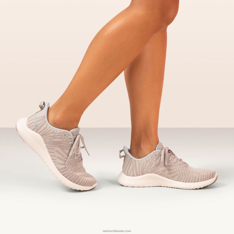 mujer gris Aetrex zapatillas con soporte de arco de esmeril 2TB4B190