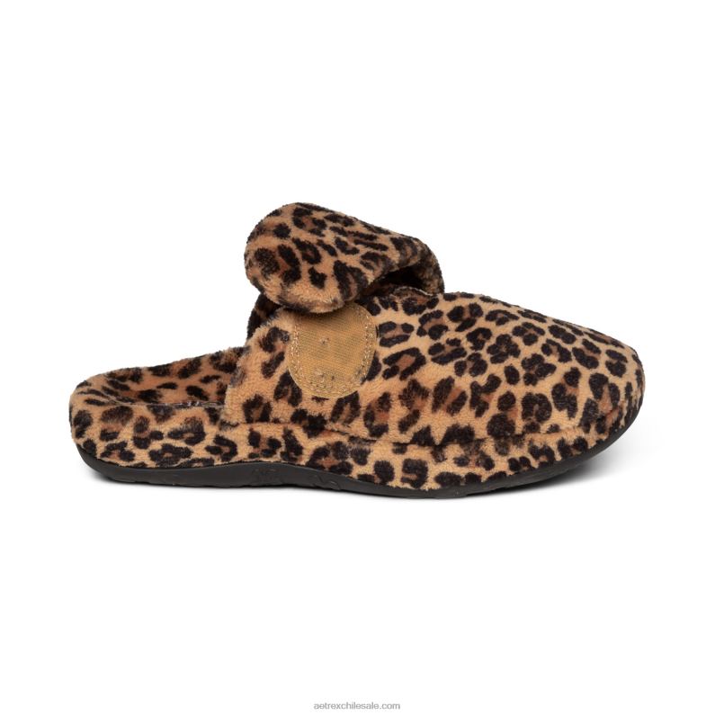 mujer leopardo Aetrex pantuflas mandy con punta cerrada 2TB4B20