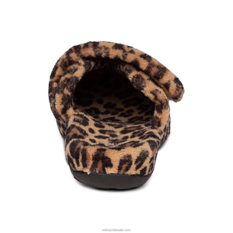 mujer leopardo Aetrex pantuflas mandy con punta cerrada 2TB4B20