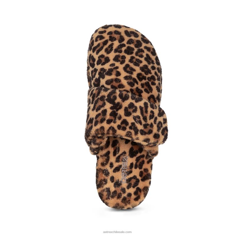 mujer leopardo Aetrex pantuflas mandy con punta cerrada 2TB4B20
