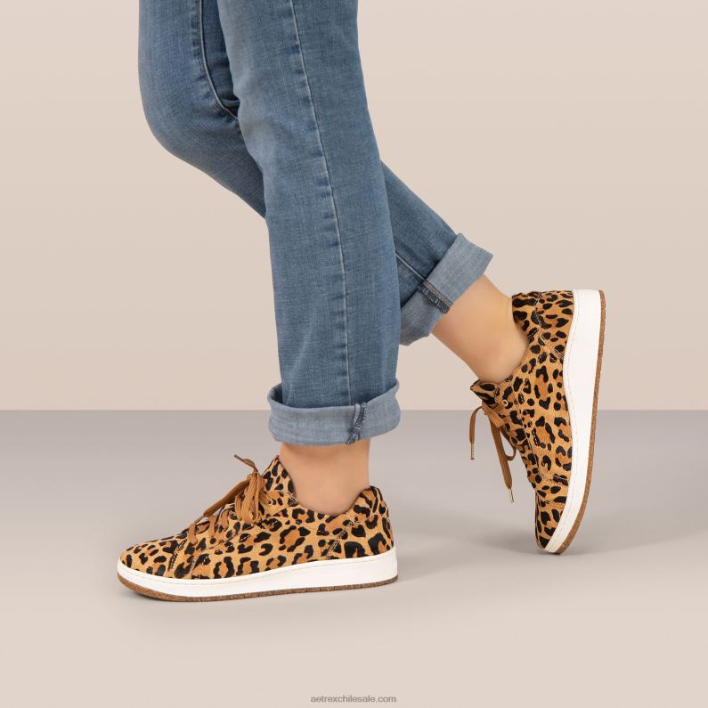mujer leopardo Aetrex zapatillas blake confort 2TB4B154
