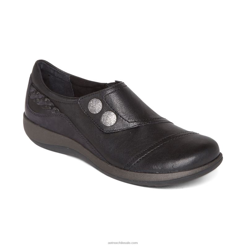 mujer negro Aetrex correa de monje karina 2TB4B6