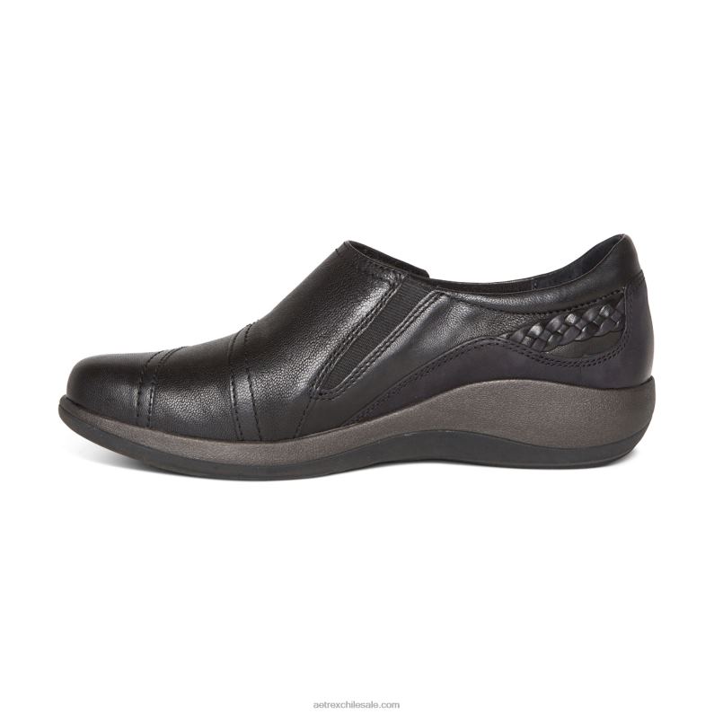 mujer negro Aetrex correa de monje karina 2TB4B6