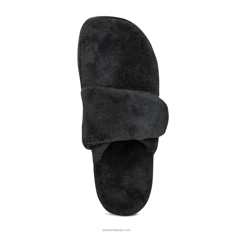 mujer negro Aetrex pantuflas mandy con punta cerrada 2TB4B32