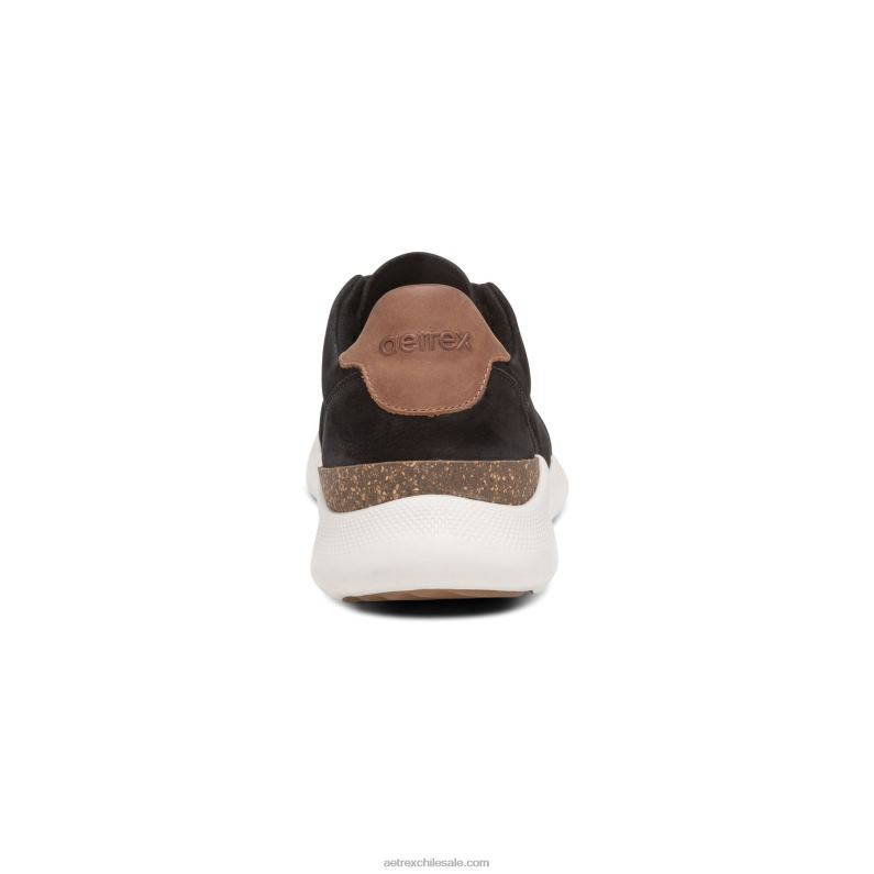 mujer negro Aetrex tenis Laura con soporte para el arco 2TB4B135