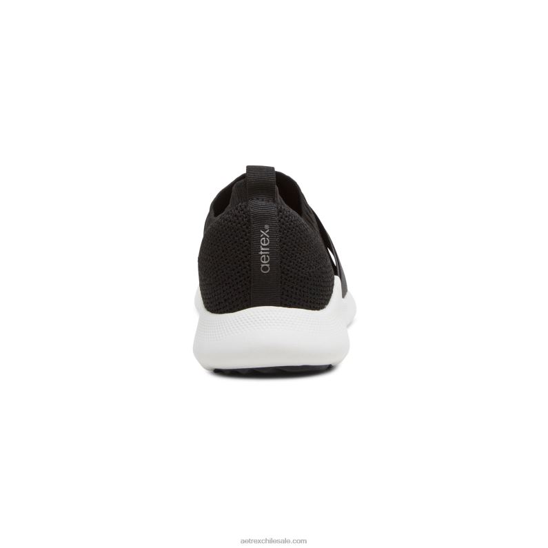 mujer negro Aetrex tenis allie con soporte para el arco 2TB4B205
