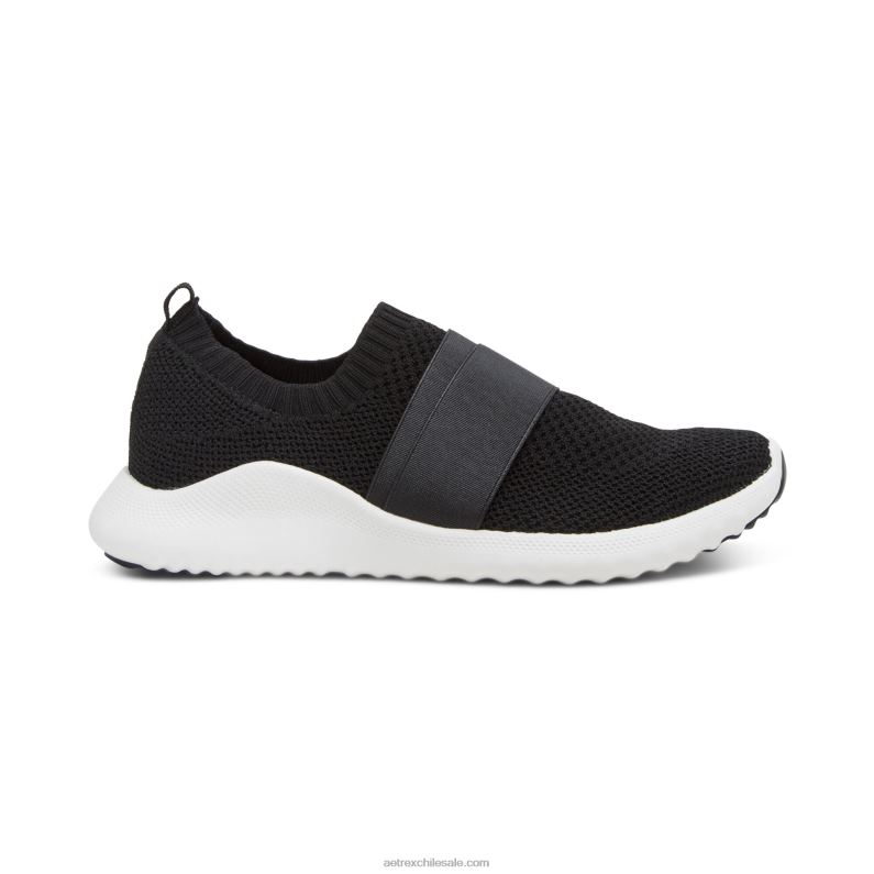 mujer negro Aetrex tenis allie con soporte para el arco 2TB4B205