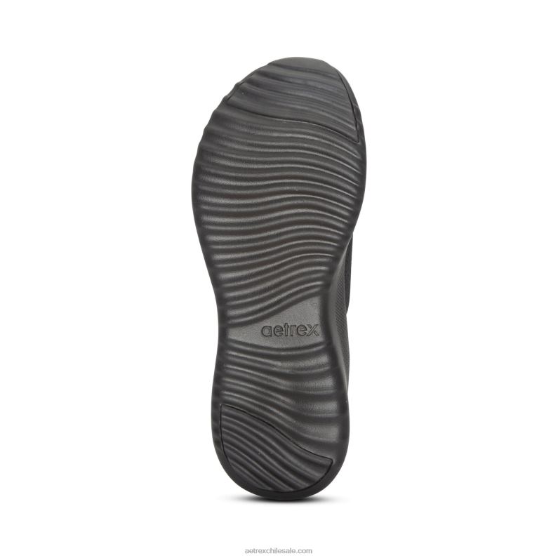 mujer negro Aetrex tenis carly con soporte para el arco 2TB4B112