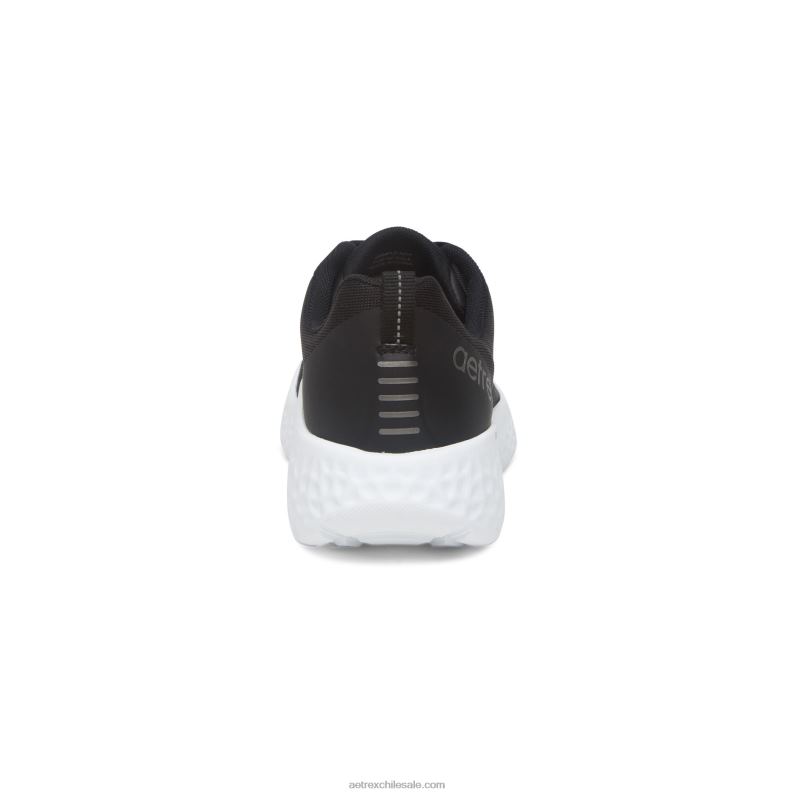 mujer negro Aetrex tenis danika con soporte para el arco 2TB4B145