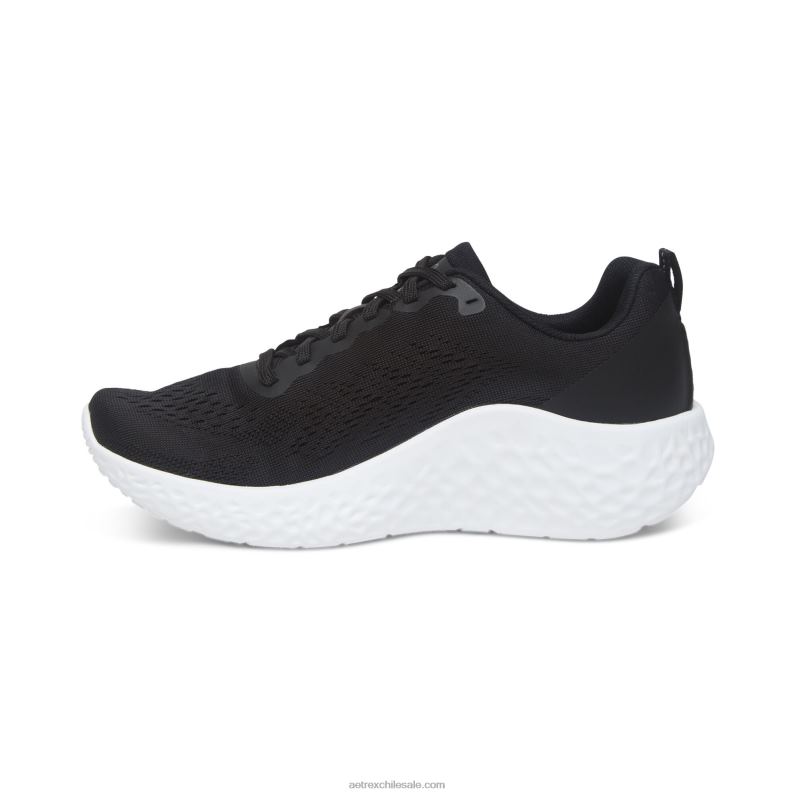 mujer negro Aetrex tenis danika con soporte para el arco 2TB4B145