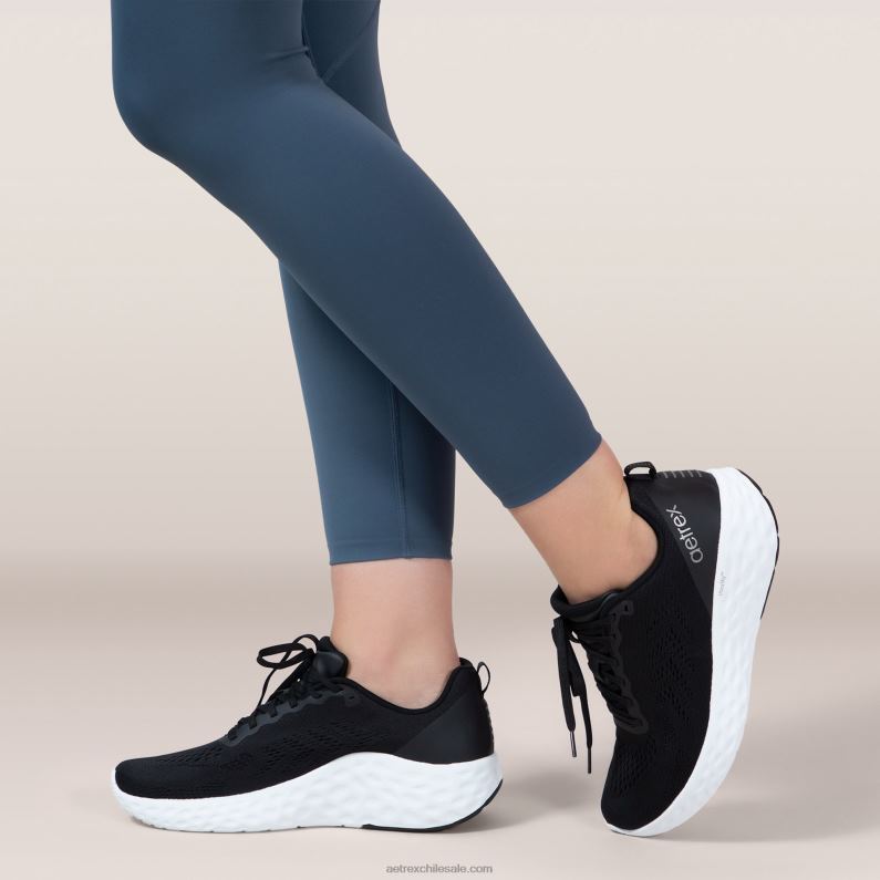 mujer negro Aetrex tenis danika con soporte para el arco 2TB4B145