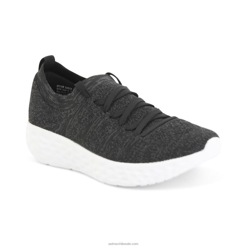 mujer negro Aetrex tenis sadie con soporte para el arco 2TB4B228