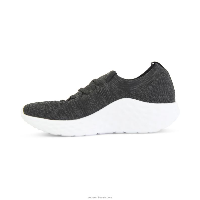 mujer negro Aetrex tenis sadie con soporte para el arco 2TB4B228