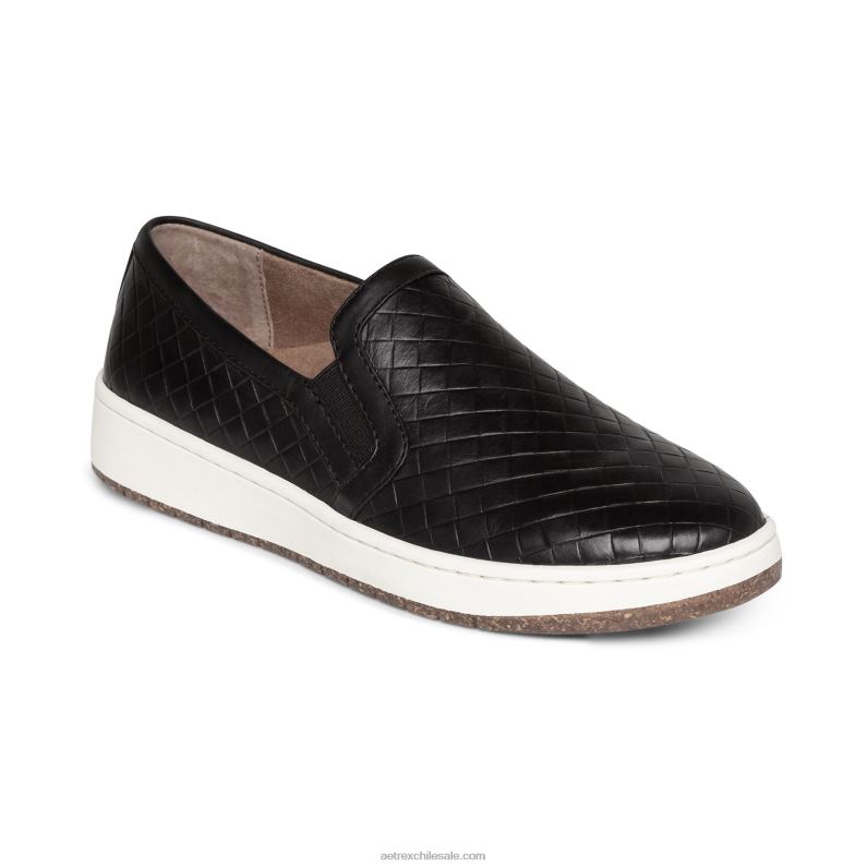 mujer negro Aetrex zapatilla deportiva sin cordones kenzie 2TB4B81