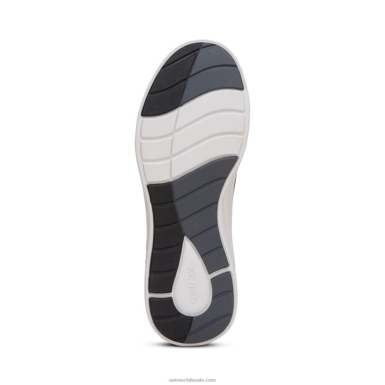 mujer negro Aetrex zapatillas con soporte de arco teagan 2TB4B101