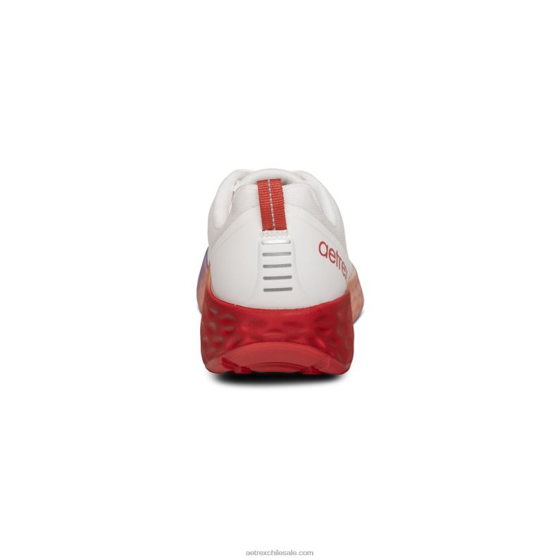 mujer ombre blanco Aetrex tenis danika con soporte para el arco 2TB4B287