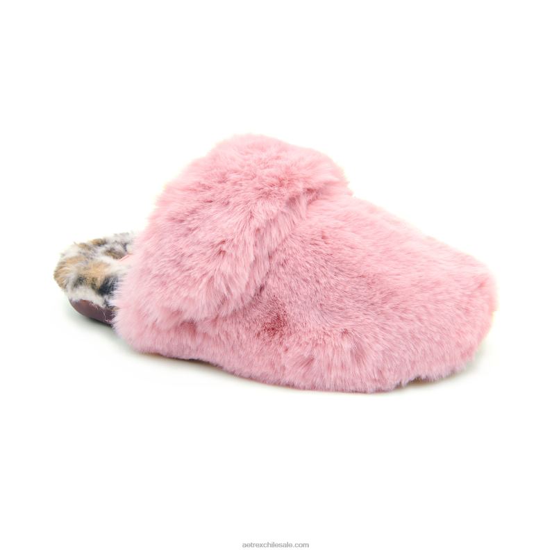 mujer rosa Aetrex pantuflas con soporte para el arco brumoso 2TB4B237