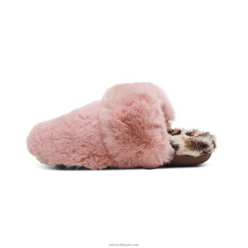mujer rosa Aetrex pantuflas con soporte para el arco brumoso 2TB4B237