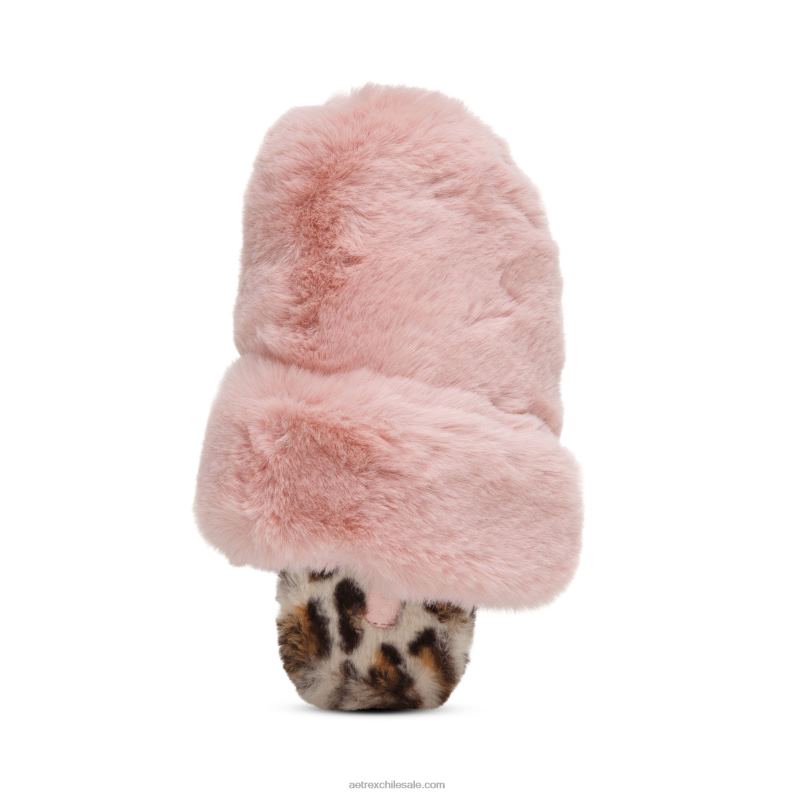 mujer rosa Aetrex pantuflas con soporte para el arco brumoso 2TB4B237