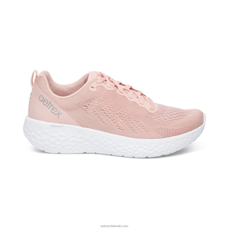 mujer rosa Aetrex tenis danika con soporte para el arco 2TB4B175
