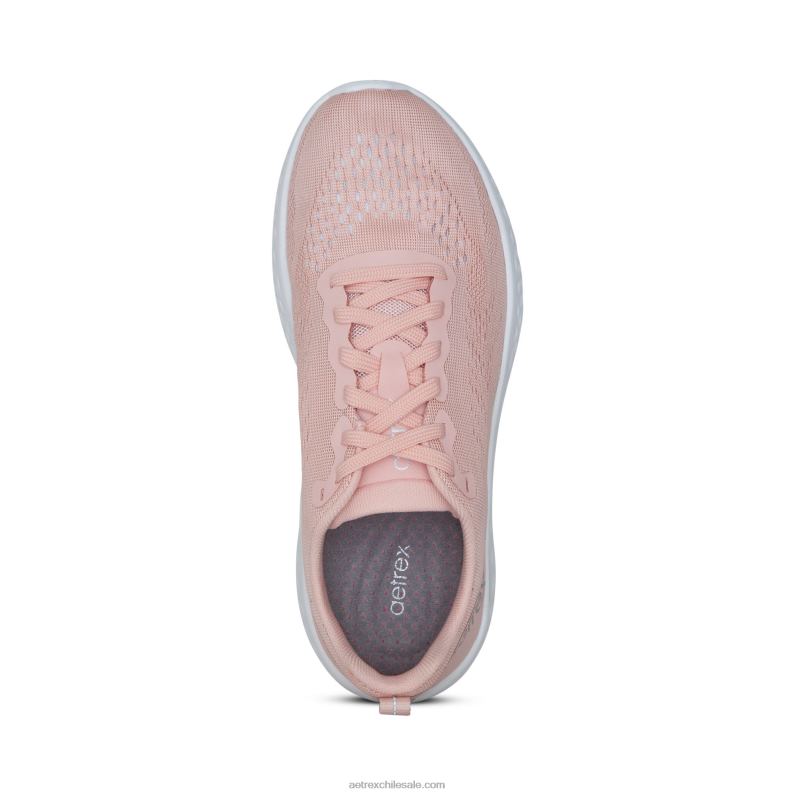 mujer rosa Aetrex tenis danika con soporte para el arco 2TB4B175