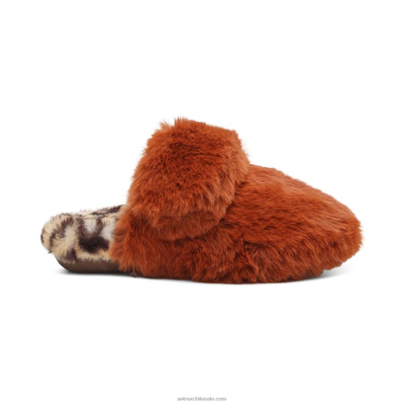 mujer óxido Aetrex pantuflas con soporte para el arco brumoso 2TB4B216