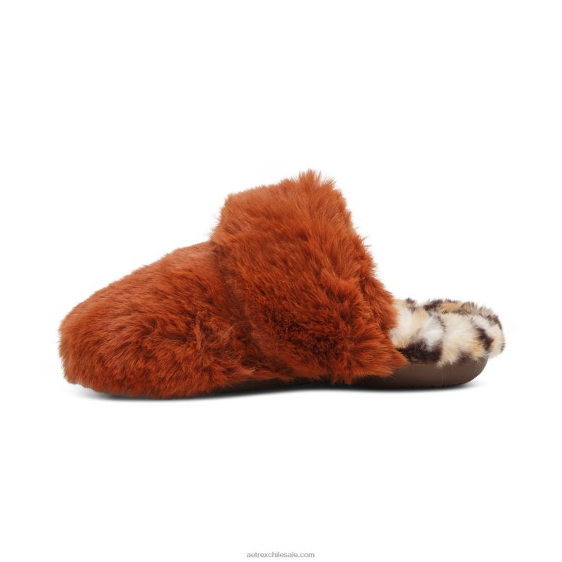 mujer óxido Aetrex pantuflas con soporte para el arco brumoso 2TB4B216