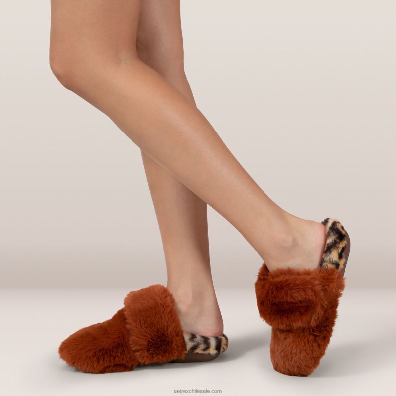 mujer óxido Aetrex pantuflas con soporte para el arco brumoso 2TB4B216