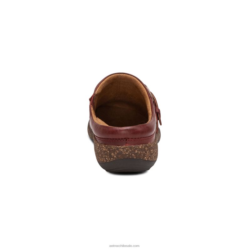 mujer borgoña Aetrex zueco confort libby 2TB4B103
