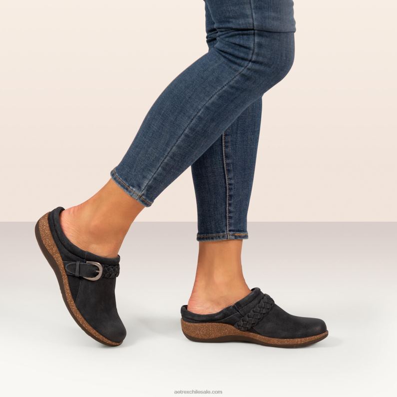 mujer borgoña Aetrex zueco confort libby 2TB4B103
