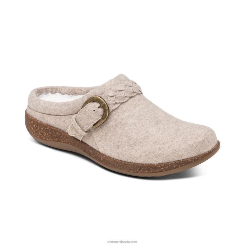 mujer lana de avena Aetrex zueco confort libby 2TB4B44