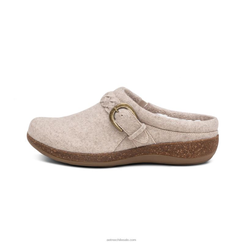 mujer lana de avena Aetrex zueco confort libby 2TB4B44
