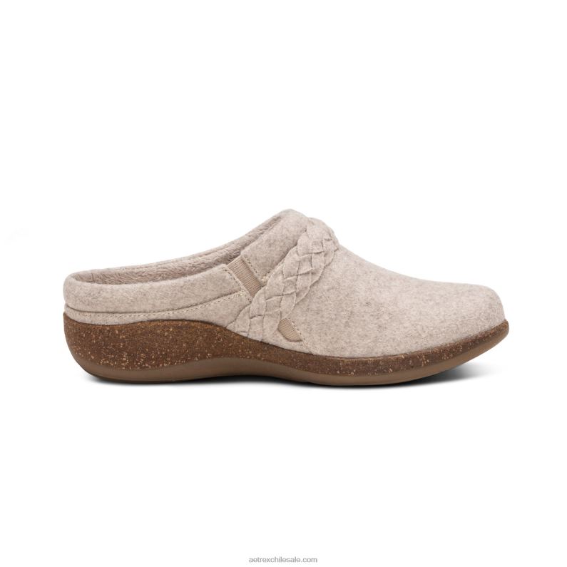 mujer lana de avena Aetrex zueco confort libby 2TB4B44