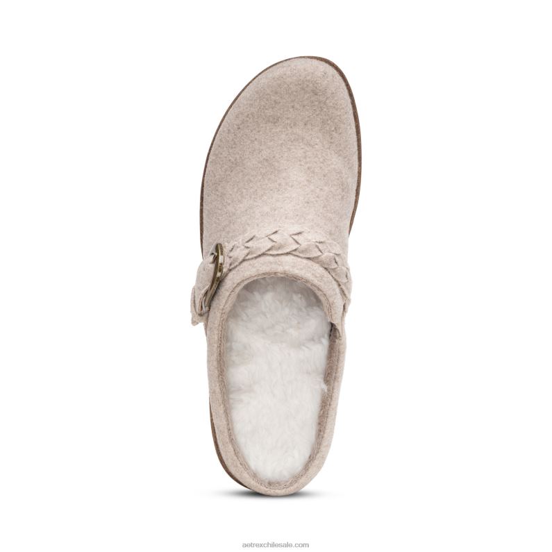 mujer lana de avena Aetrex zueco confort libby 2TB4B44