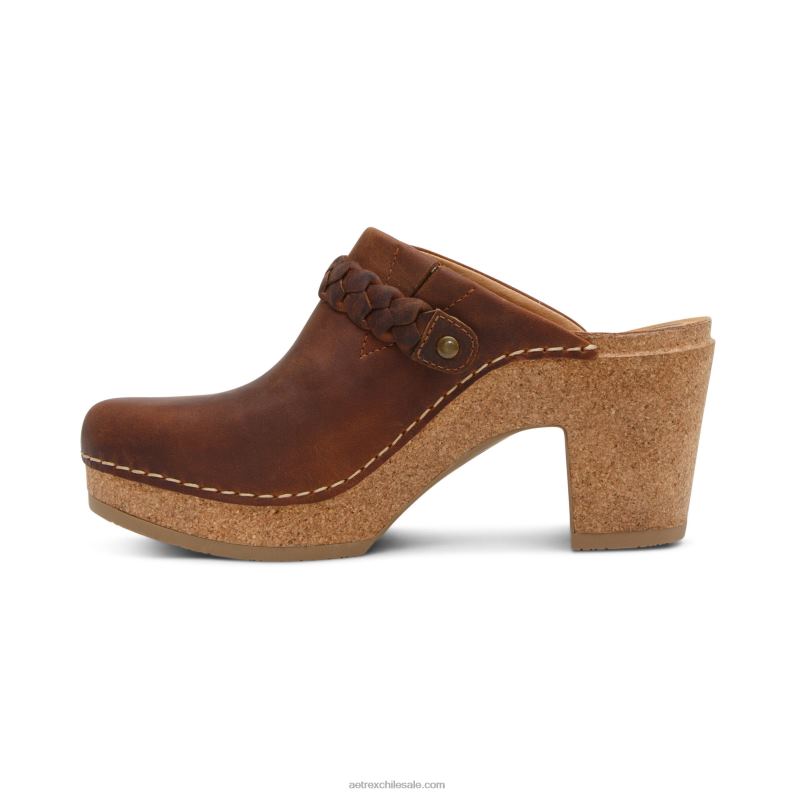 mujer marrón Aetrex zueco corey 2TB4B122