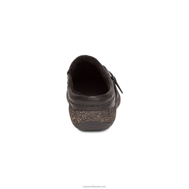 mujer negro Aetrex zueco confort libby 2TB4B157
