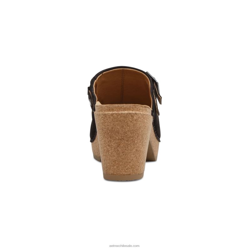 mujer negro Aetrex zueco corey 2TB4B140